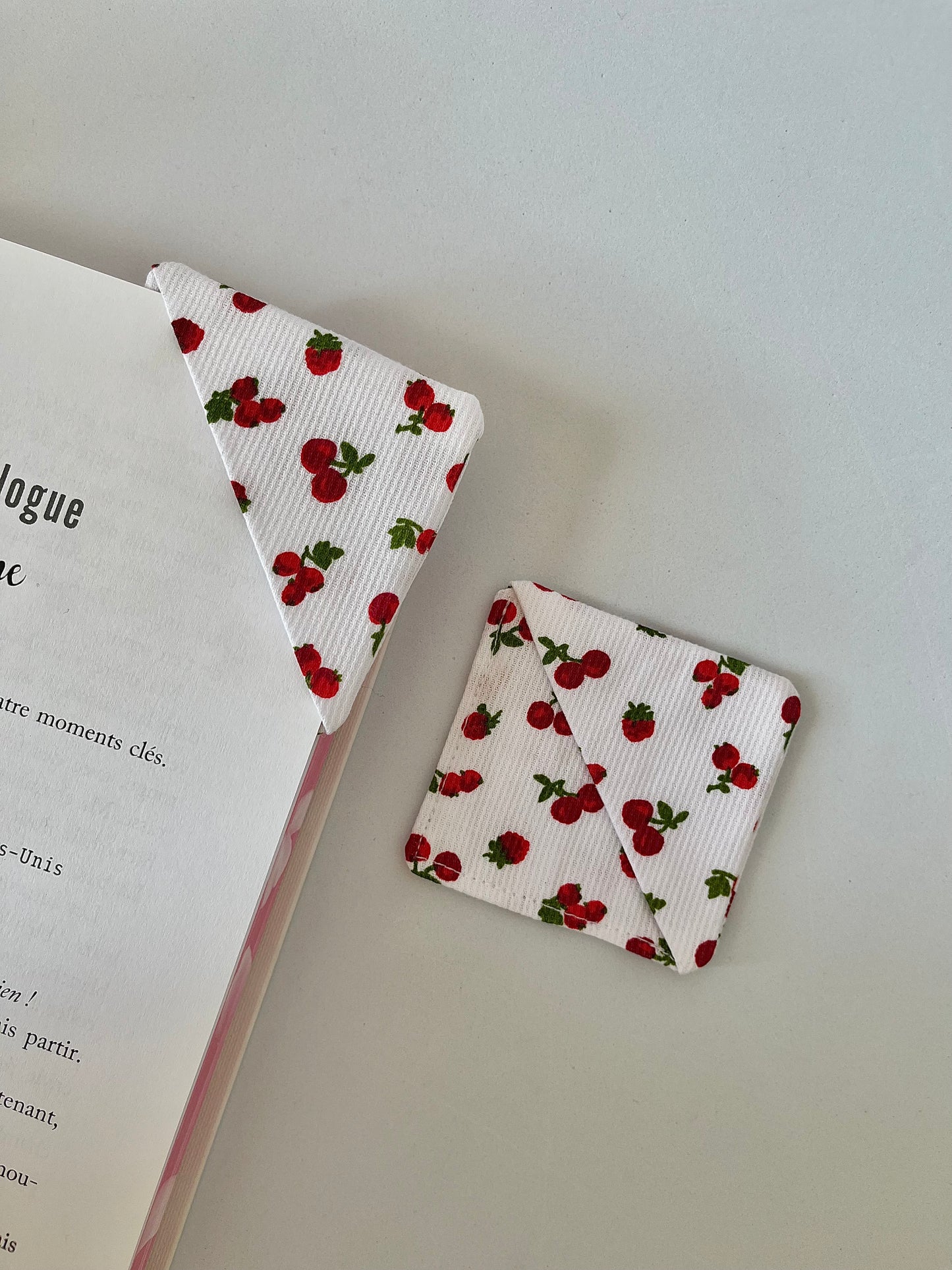 MARQUE-PAGE CERISE
