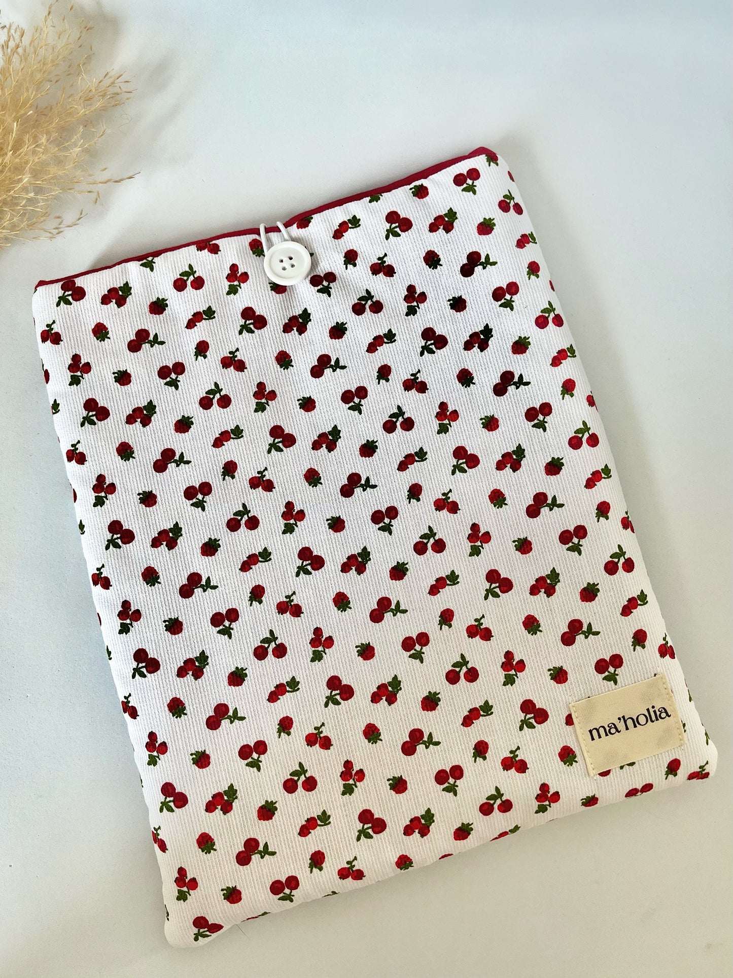 POCHETTE À LIVRE CERISE
