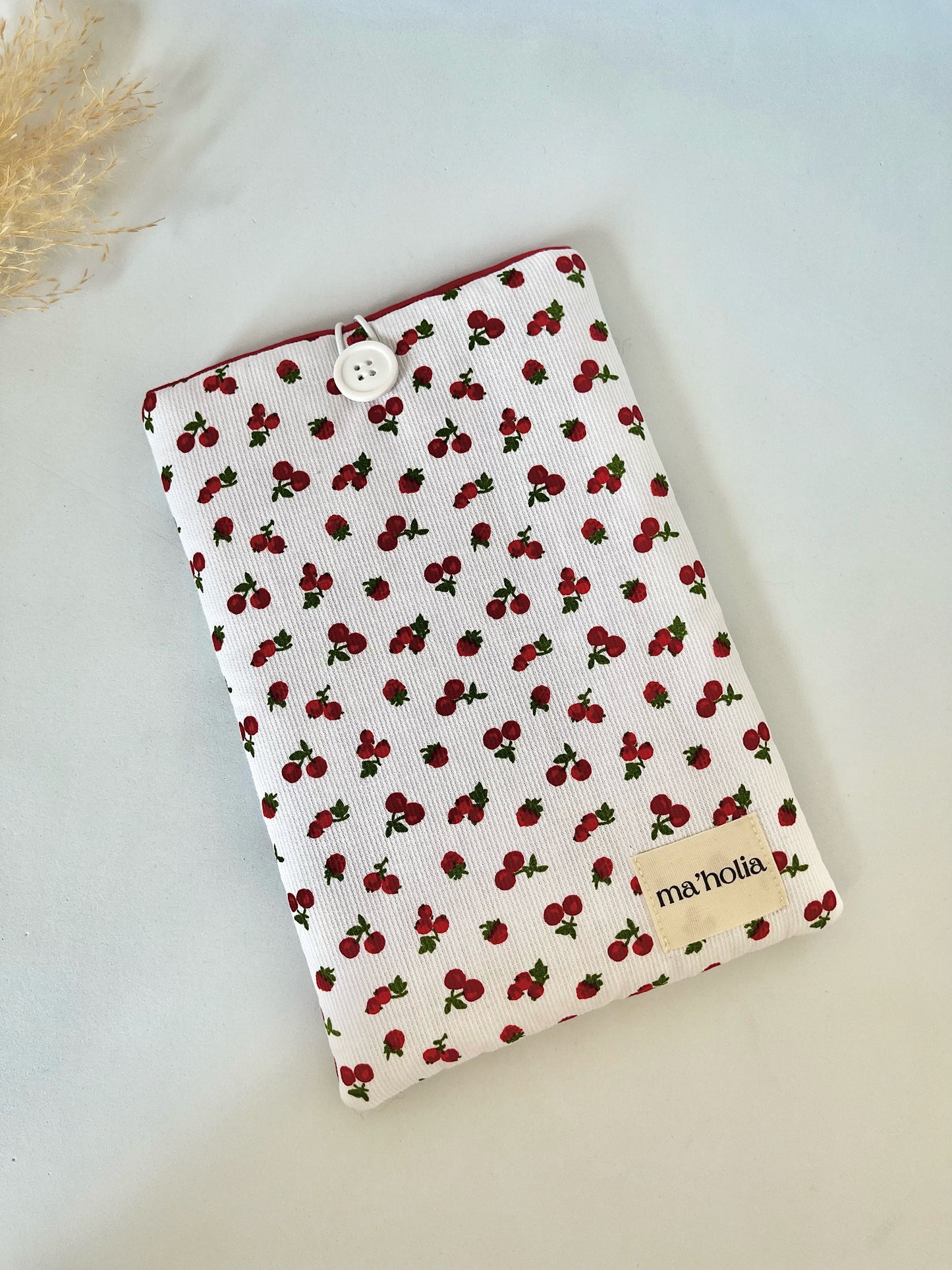 POCHETTE À LIVRE CERISE